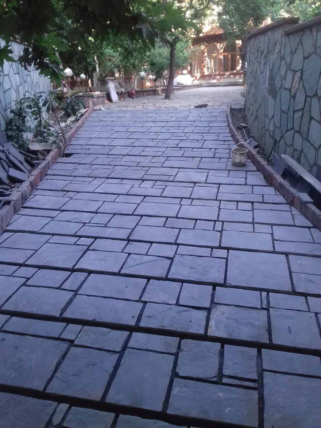 سنگ کاری لاشه، مالون، ورقه ای|خدمات پیشه و مهارت|کرج, حصار|دیوار