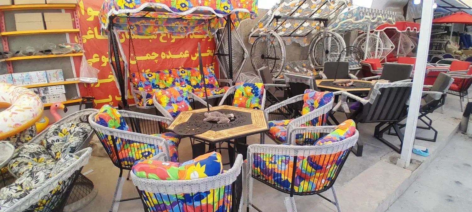 مبلمان باغی و مبلمان ویلایی طرح ذولیبن فائو لیر bj|مبلمان خانگی و میز عسلی|چهارباغ, |دیوار