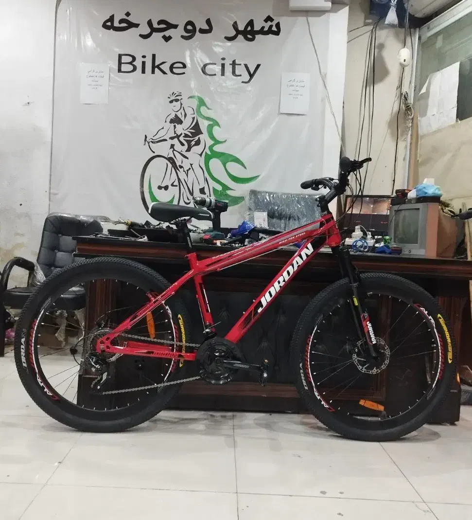 دوچرخه سایز 27.5 مارک جردن ۲۴ دنده،دیسکی تمام حرفه|دوچرخه، اسکیت، اسکوتر|ایلام, |دیوار