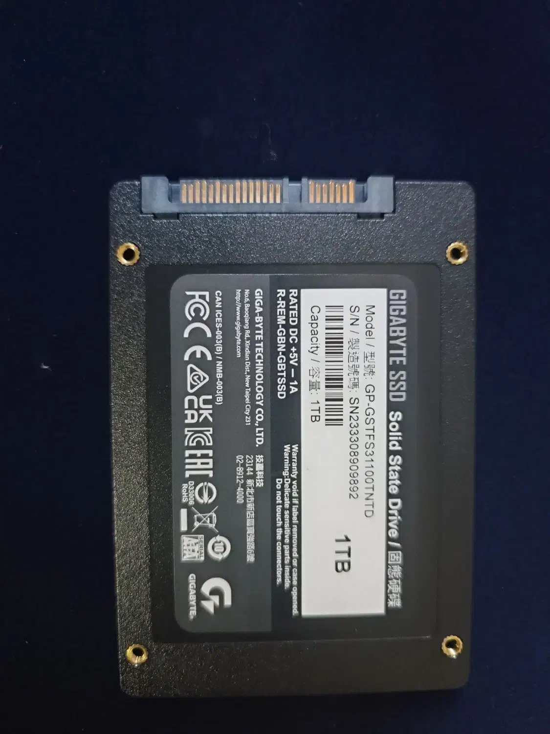 SSD اینترنال یک ترابایت برند گیگابایت|قطعات و لوازم جانبی رایانه|مشهد, سجاد شهر|دیوار