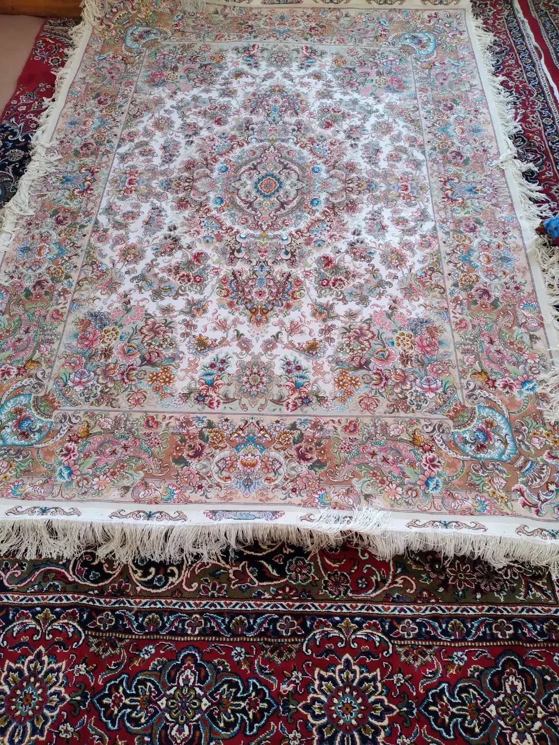 تک قالیچه گلدانی جدید خطیبی|فرش|تبریز, |دیوار