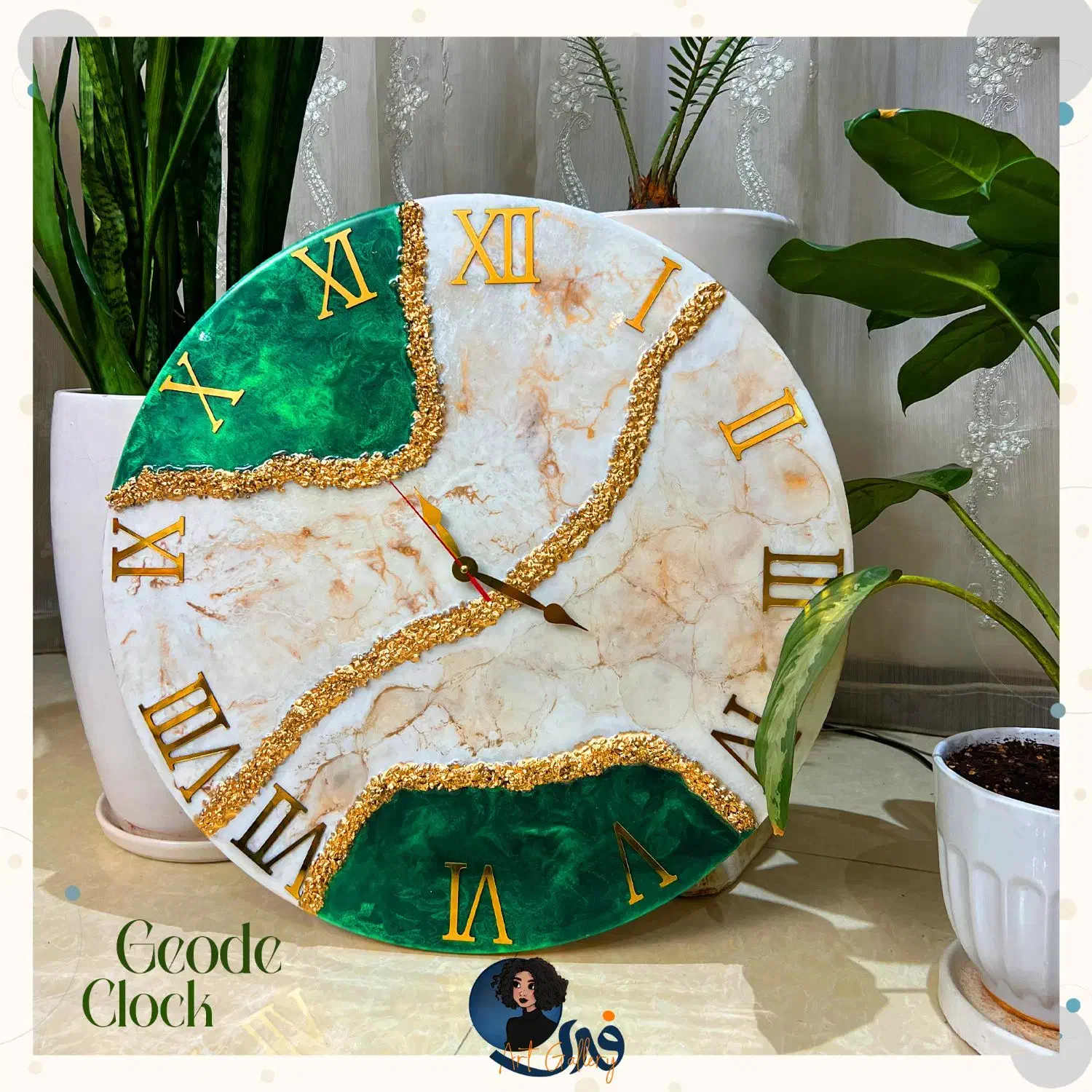 ساعت رزین|ساعت دیواری و تزئینی|کرمان, |دیوار