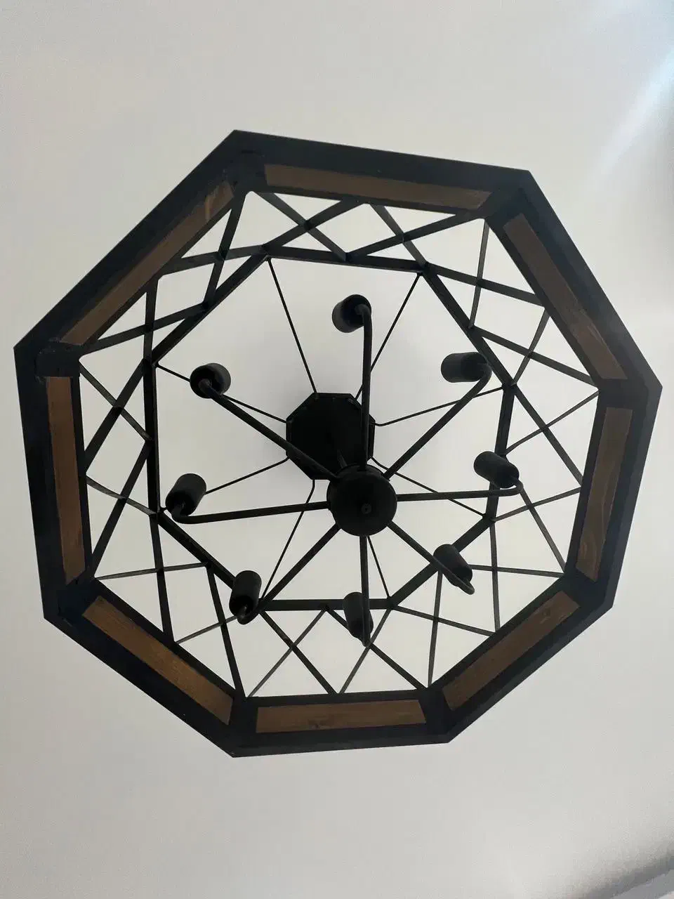 لوستر چوبی استفاده نشده نو|لوستر و چراغ آویز|کرج, گلشهر|دیوار