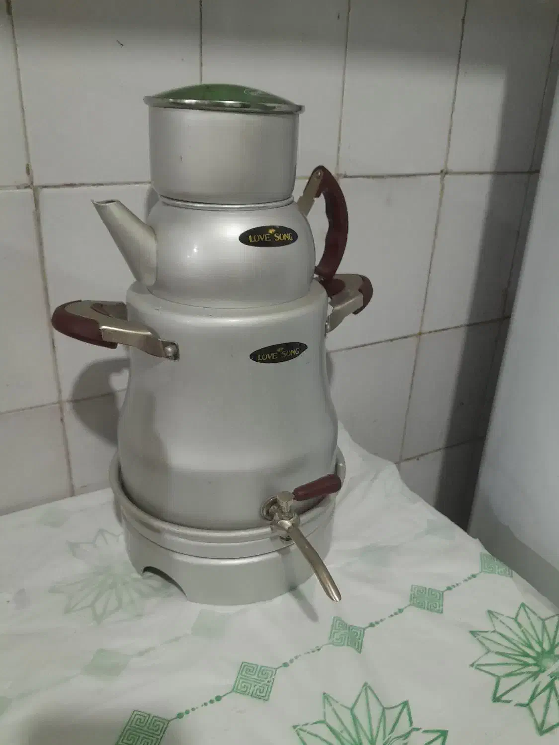 سماور روی گازی|سماور، چای‌ساز، قهوه‌ساز|قم, نیروگاه|دیوار
