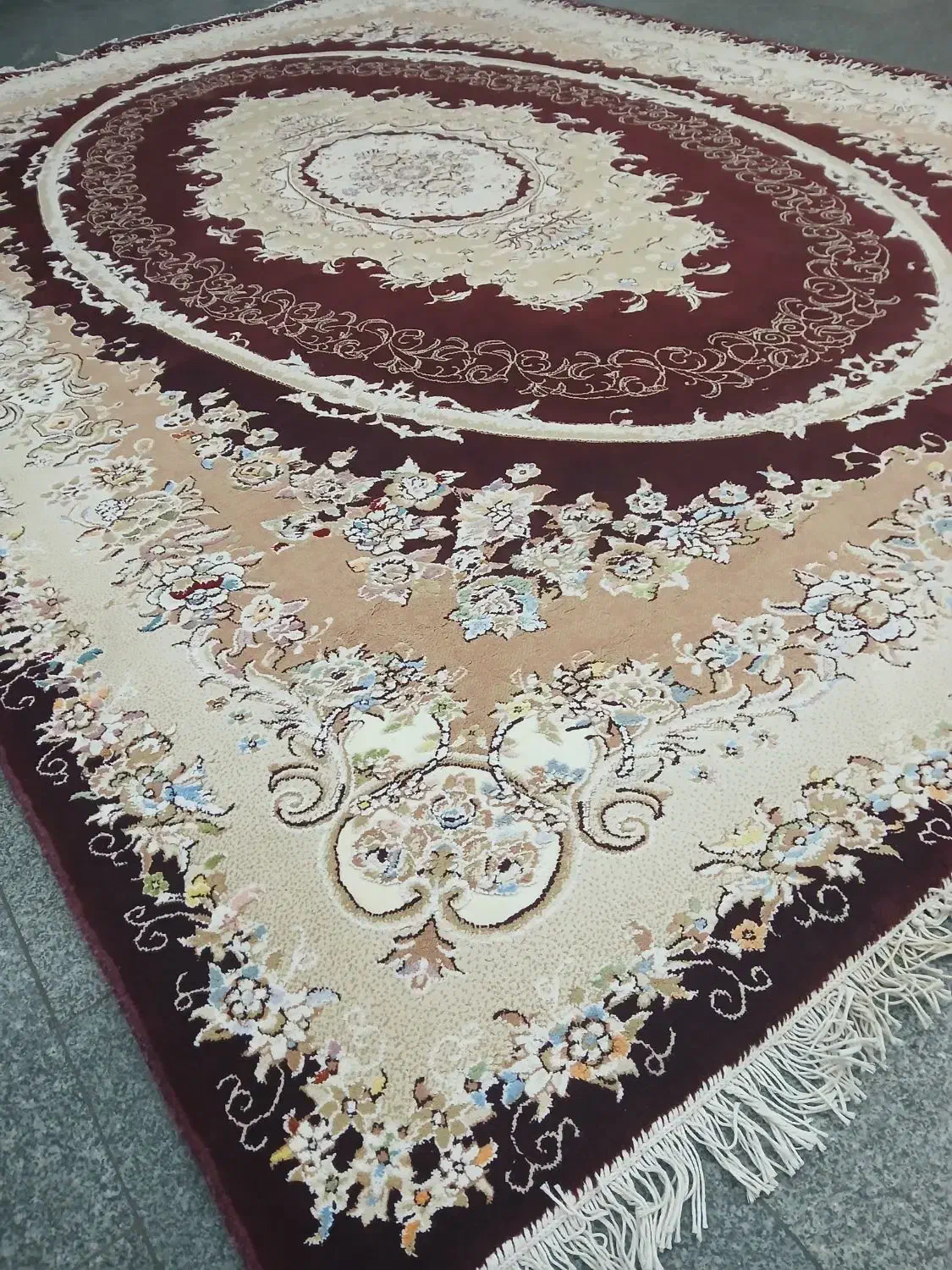 فرش ۶ متری زرشکی  و گلبهی|فرش|تهران, ستارخان|دیوار