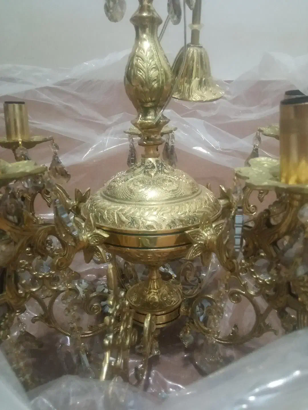 لوستر برنجی|لوستر و چراغ آویز|ابهر, |دیوار