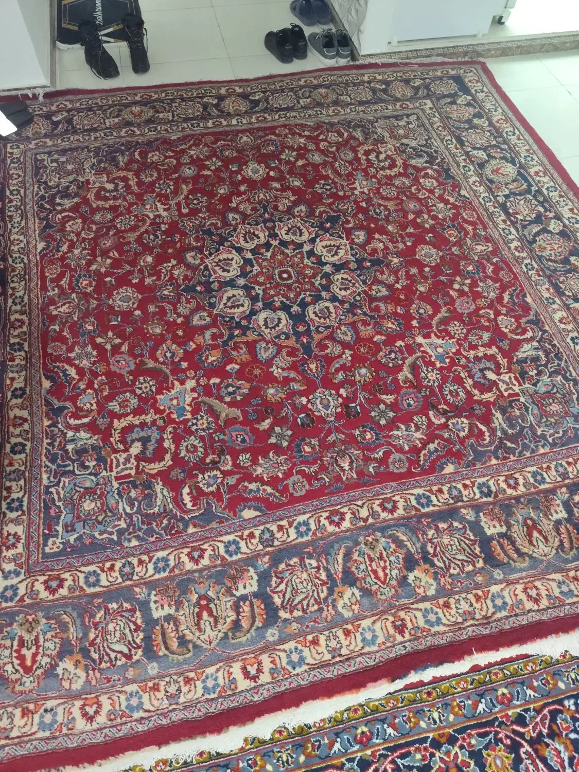 پشتی وفرش دست باف وماشینی|فرش|فردیس, شهرک ناز|دیوار