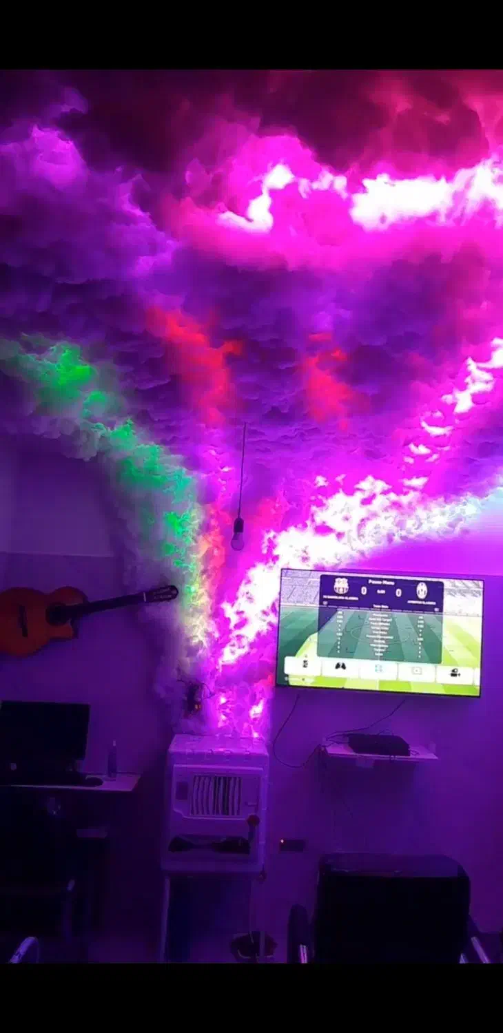 سقف ابری. نئون هوشمند. نئون rgb. ریسه rgb|ریسه و چراغ تزئینی|تهران, لاله زار|دیوار