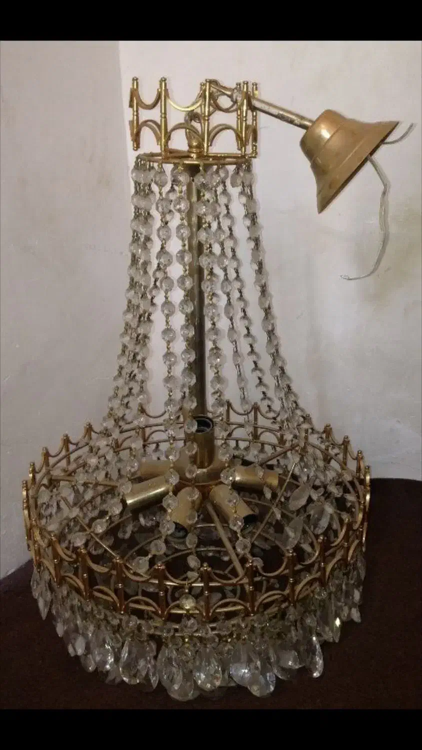 یک عدد لوستر برنز|لوستر و چراغ آویز|تبریز, |دیوار