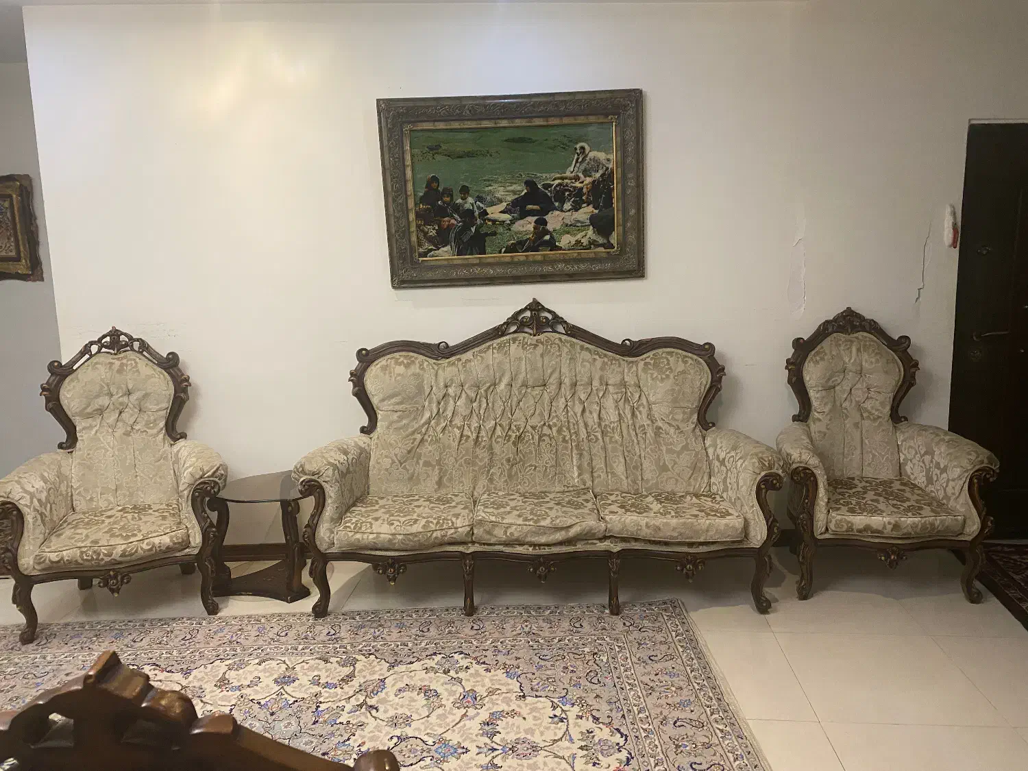 مبل سلطنتی ۹ نفره|مبلمان خانگی و میز عسلی|فردیس, قریشی|دیوار