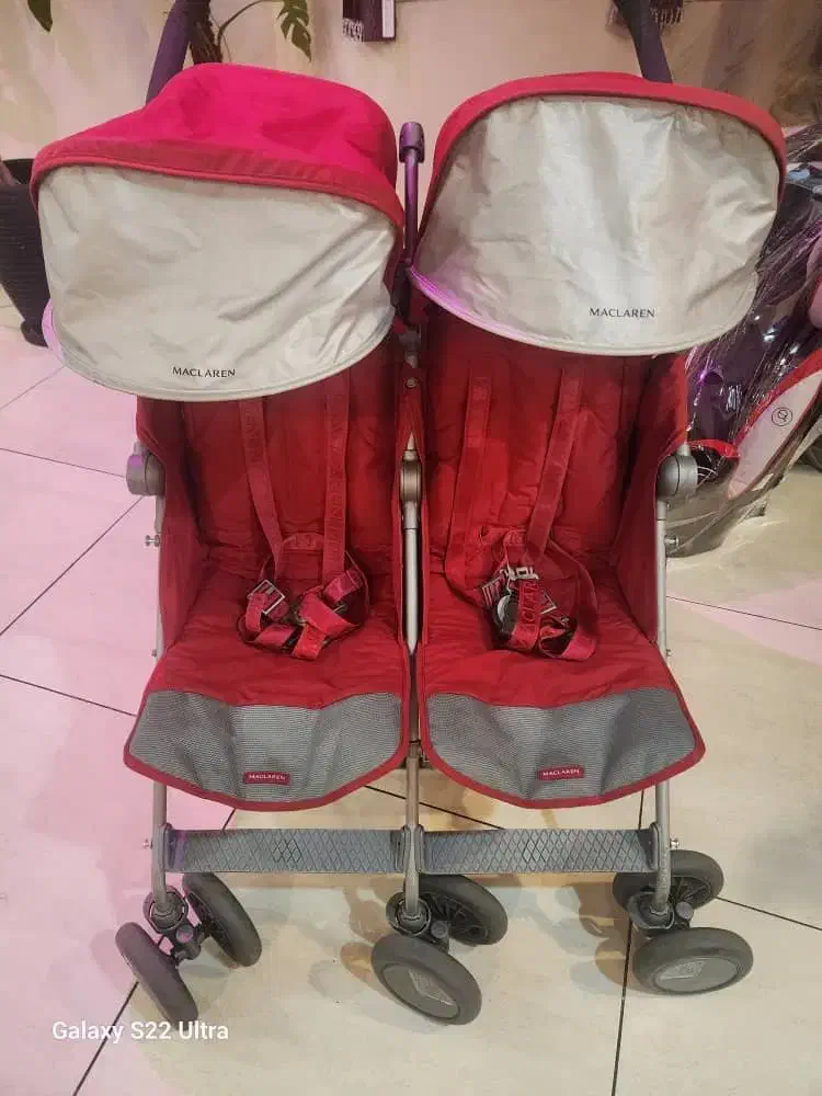 کالسکه دوقلو مک لارن اصل انگلیس قیمت خیلی مناسب|کالسکه و لوازم جانبی|تهران, پونک|دیوار