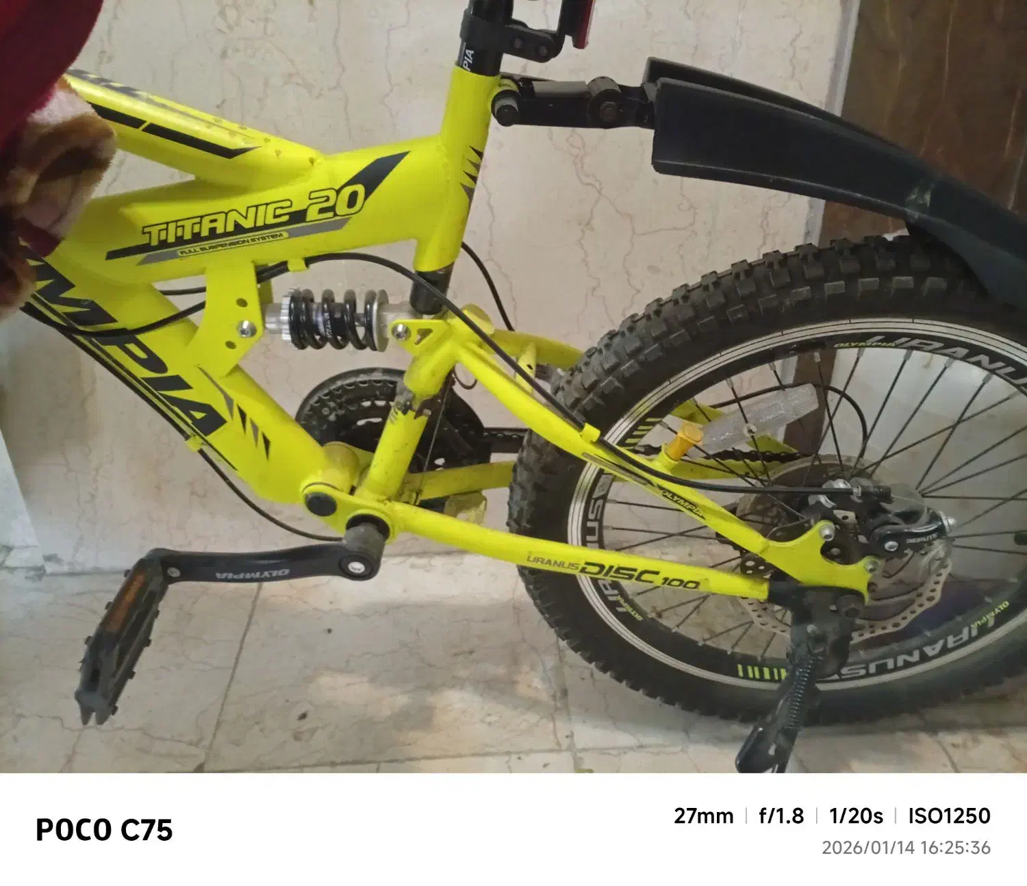 دوچرخه المپیا دنده ای سایز ۲۰|دوچرخه، اسکیت، اسکوتر|ری, اقدسیه|دیوار