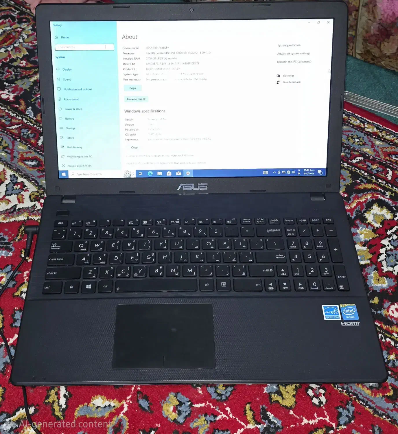 لب تاپ ایسوس X551c|رایانه همراه|رشت, گلسار|دیوار