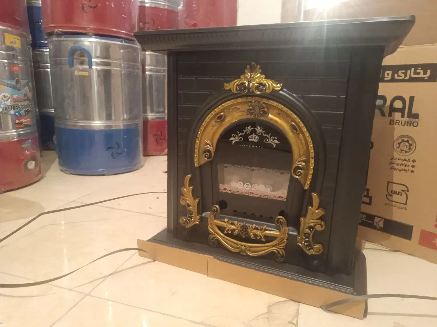 بخاری طرح شومینه ۲۴ هزار|بخاری، هیتر، شومینه|قزوین, |دیوار