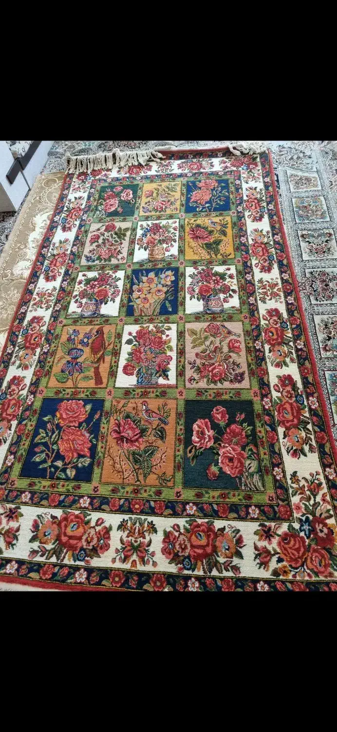 قالی دست بافت|فرش|فارسان, |دیوار