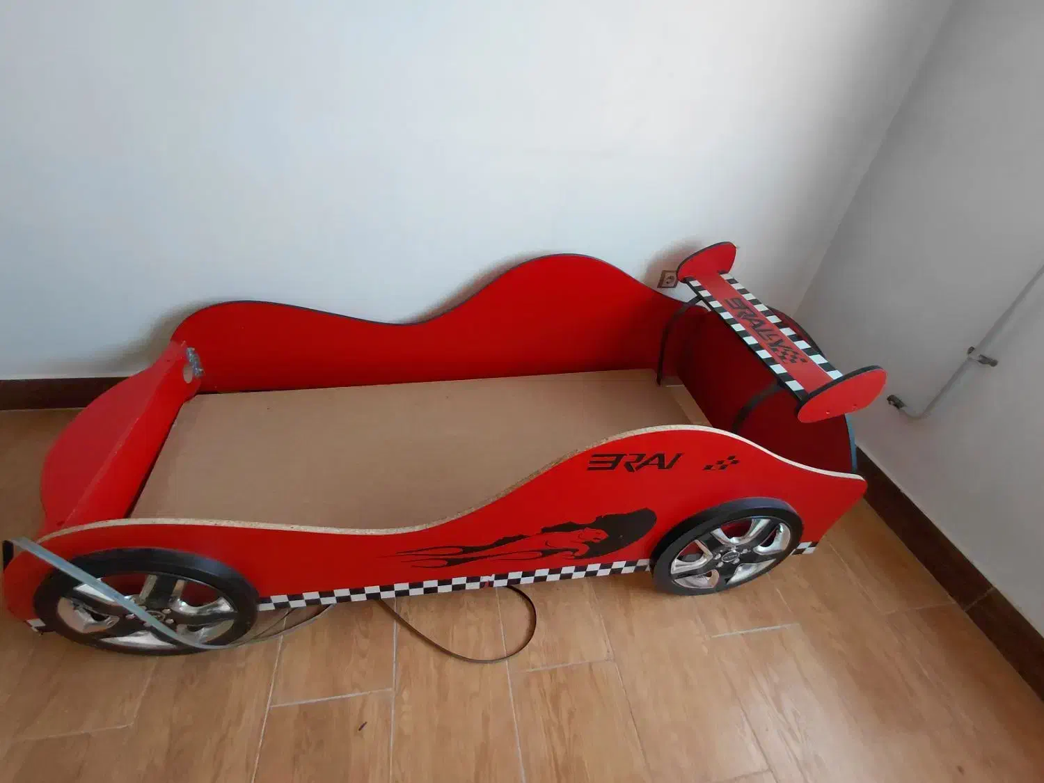 تخت کودک و نوجوان ماشینی|تخت و سرویس خواب|کردکوی, |دیوار