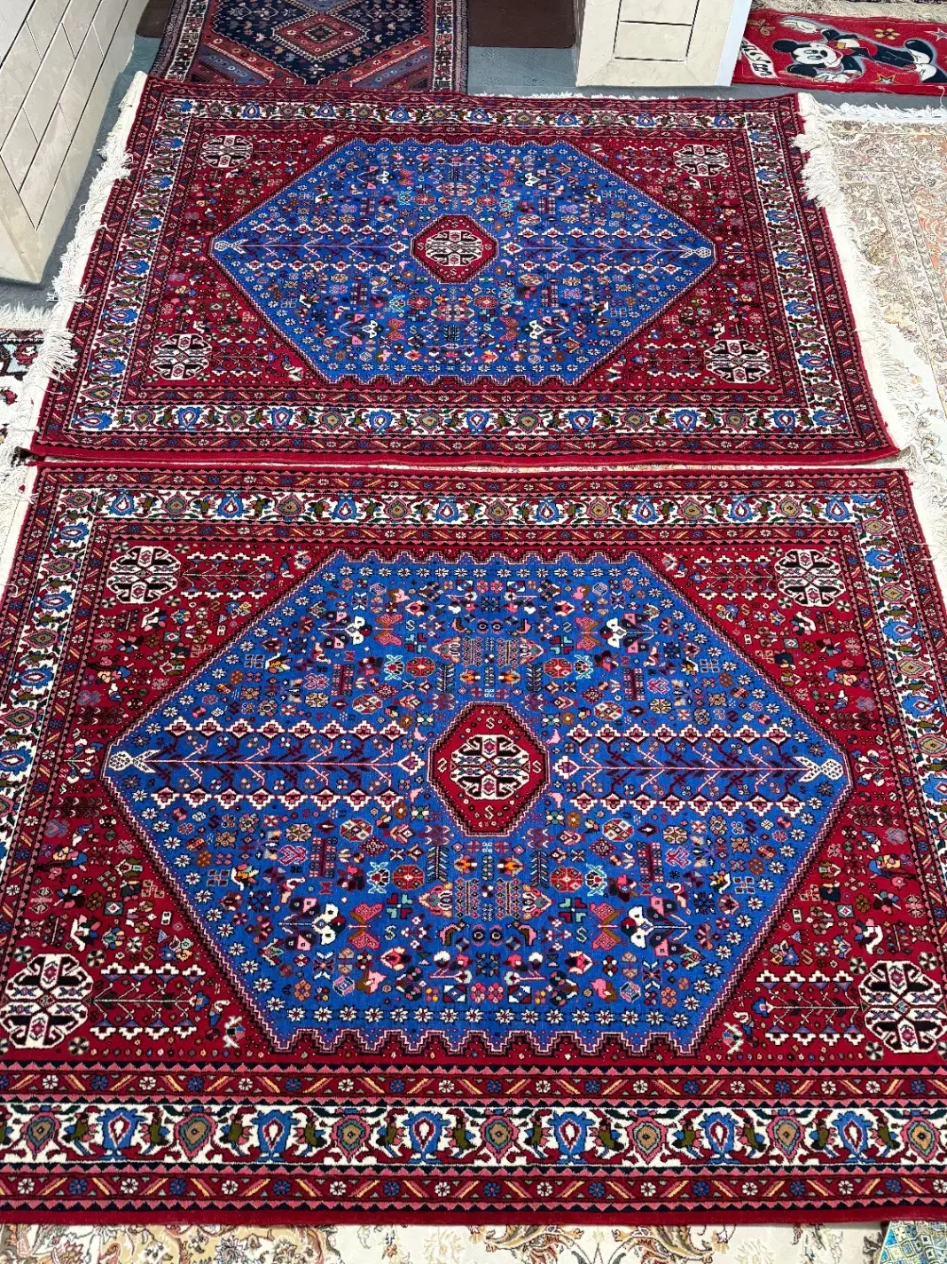 فرش دستبافت آباده|فرش|شیراز, باغ تخت|دیوار