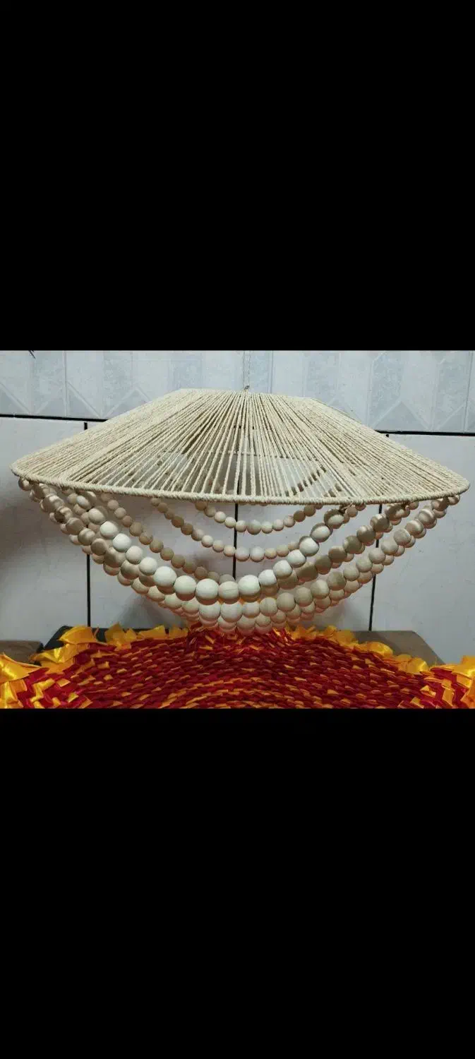 رافیا لوستر و آباژور|لوستر و چراغ آویز|اصفهان, شفق|دیوار