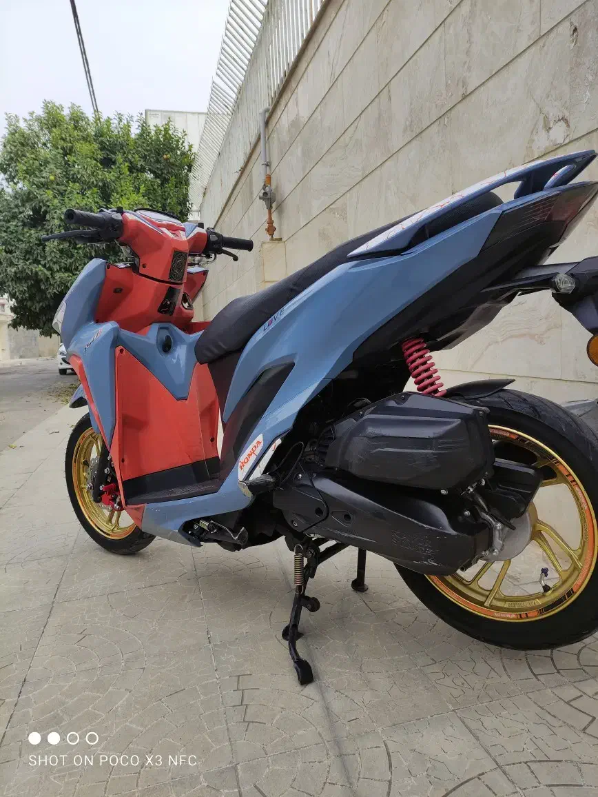 کلیک 150 آیروکس بنلی هندا|موتورسیکلت|گنبد کاووس, |دیوار