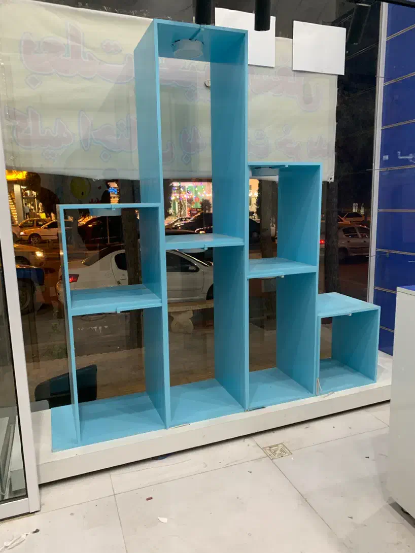 ام دی اف خام|کتابخانه، شلف، قفسههای دیواری|نیشابور, شهرک فرهنگیان|دیوار