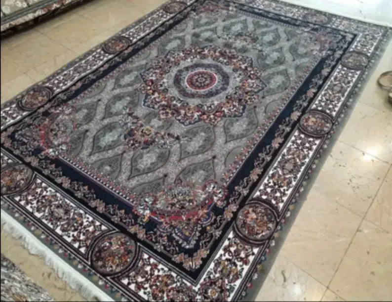 فرش کاشمر ۱۲ متری اکبند نو شهیاد سرمه ای|فرش|کاشمر, |دیوار