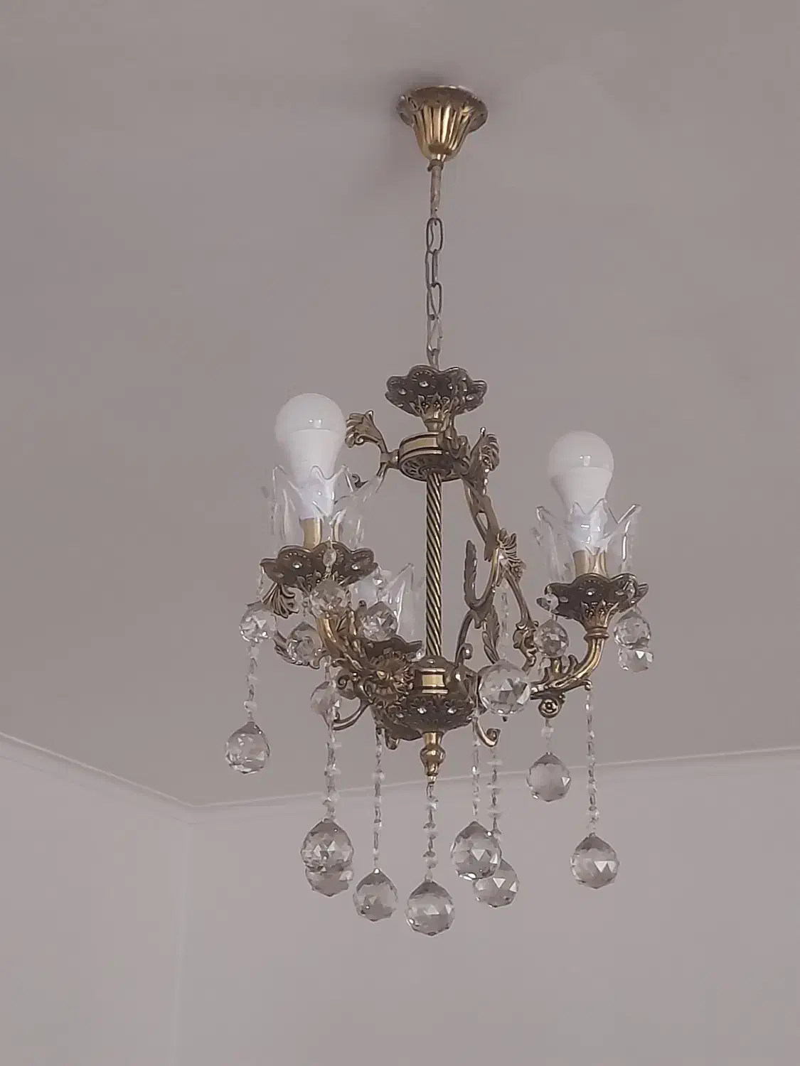 لوستر برنج|لوستر و چراغ آویز|سمنان, |دیوار