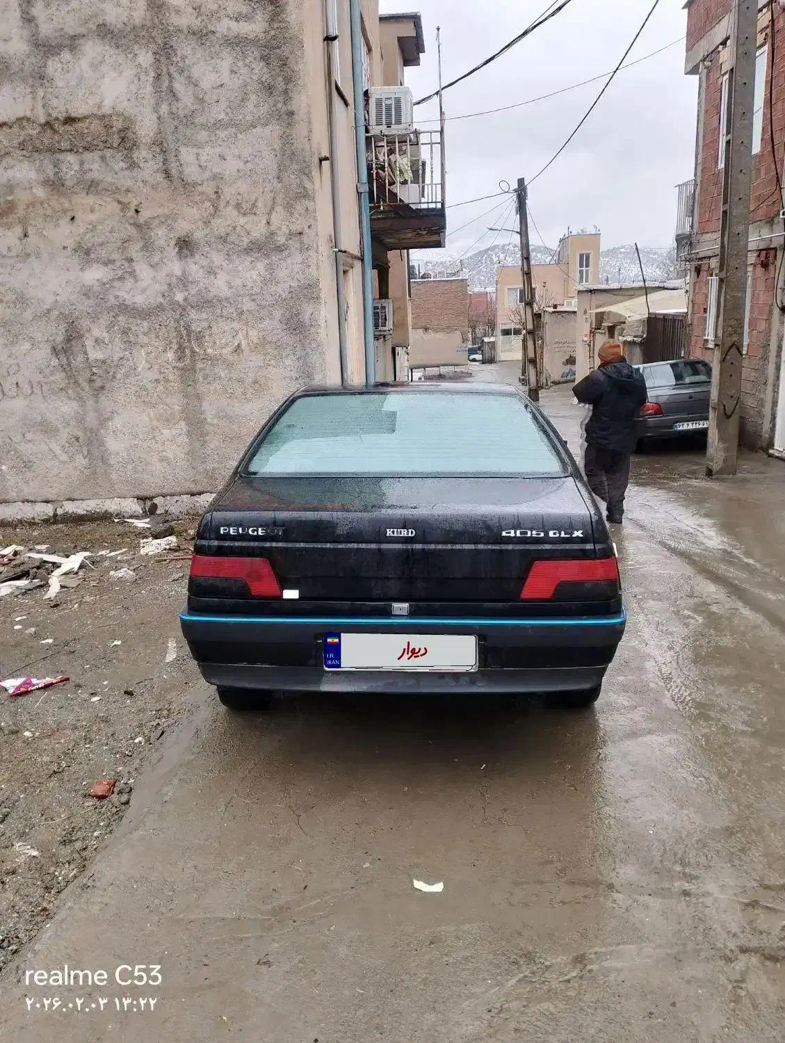 405مدل 84 مشکی|خودرو سواری و وانت|مریوان, |دیوار