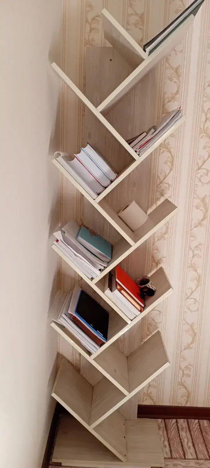 کتابخانه|کتابخانه، شلف، قفسه‌های دیواری|نسیم‌شهر, |دیوار