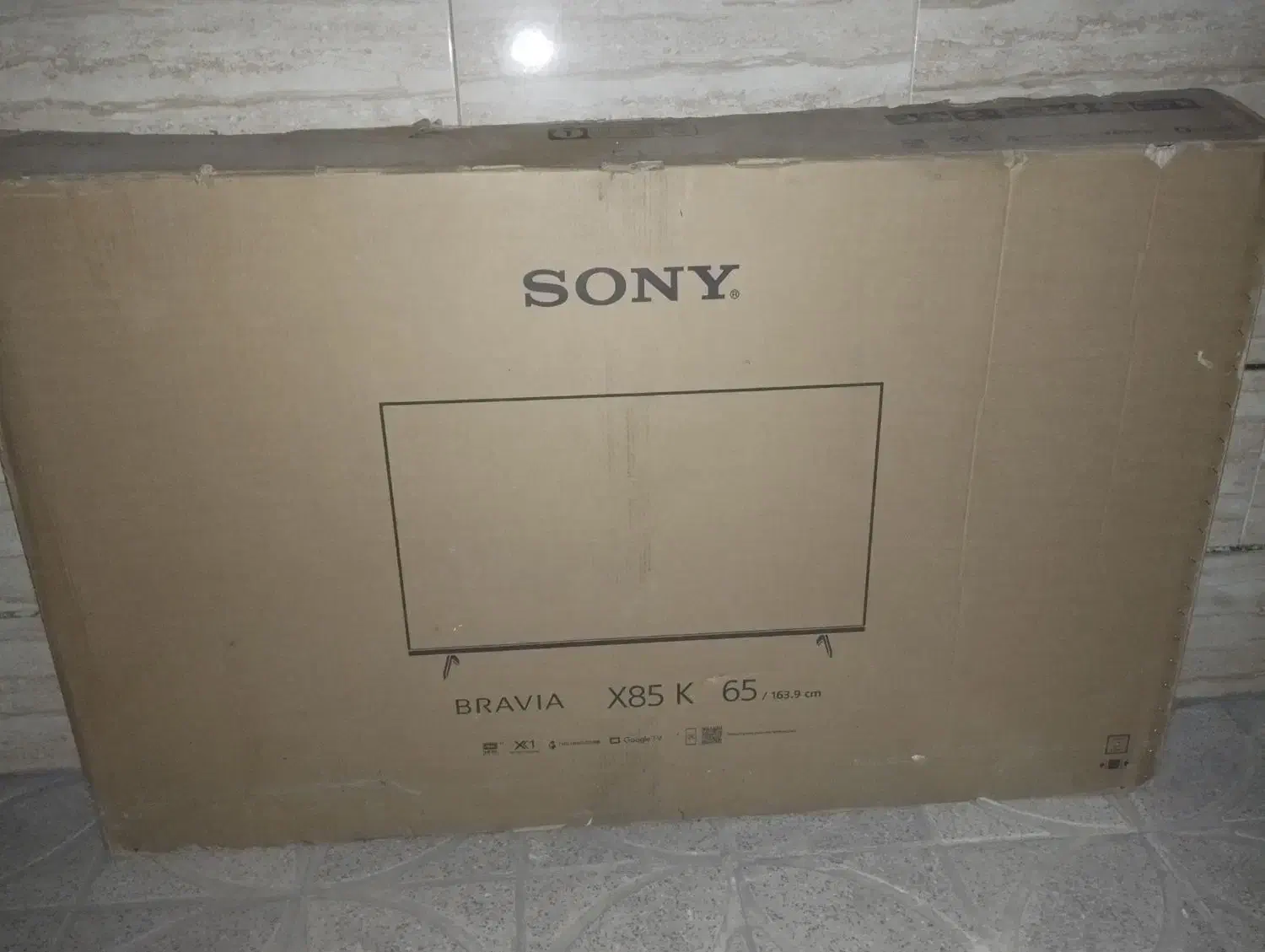 کارتن تلویزیون سونی ۶۵ اینچ|تلویزیون و پروژکتور|تهران, سجاد|دیوار