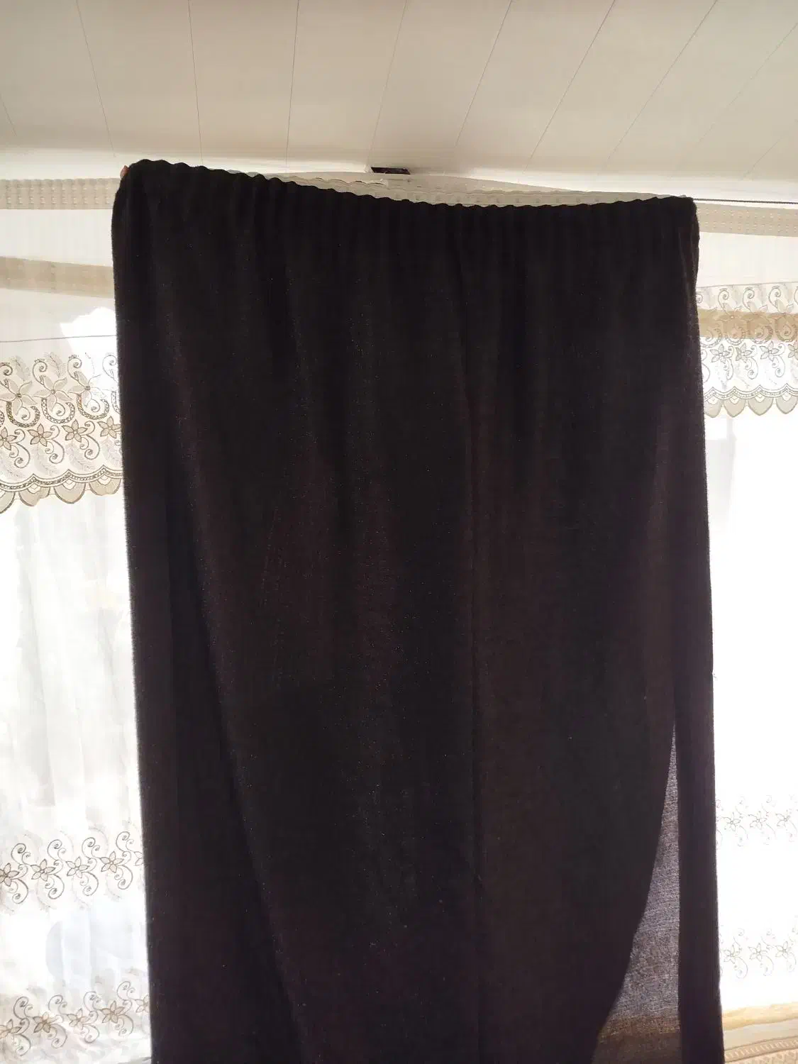 پرده و والن پرده مخمل درجه یک/قیمت توافقی|پرده، رانر، رومیزی|صومعهسرا, |دیوار