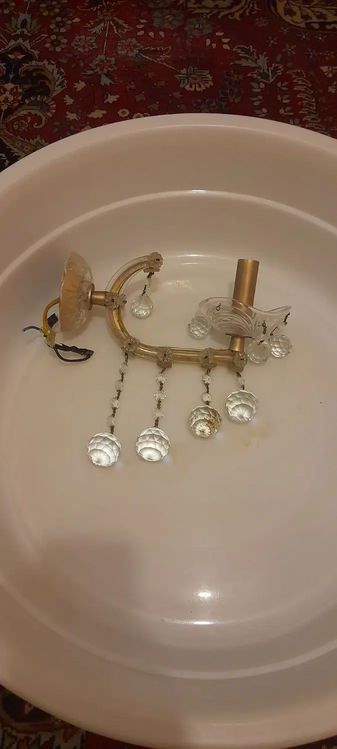 لوستر دیواری کریستال پوسته ای|لوستر و چراغ آویز|تبریز, |دیوار