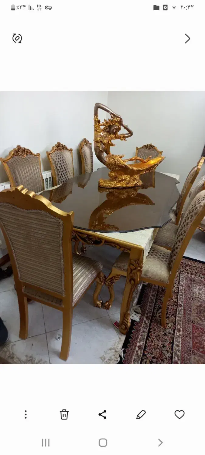 میزنهارخوری ۸نفره|میز و صندلی غذاخوری|تهران, افسریه جنوبی|دیوار