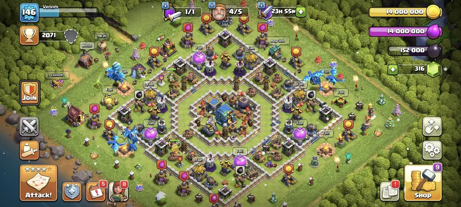 کلش|کنسول، بازی ویدئویی و آنلاین|شیراز, گلکوب|دیوار