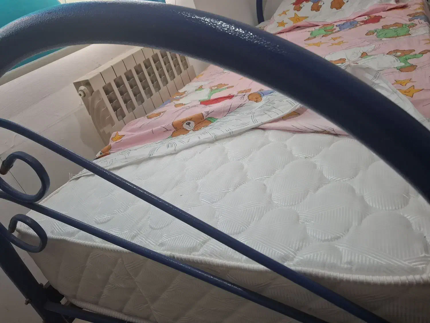 تخت فلزی همراه تشک رویال نو یه نفره|تشک تختخواب|صومعهسرا, |دیوار