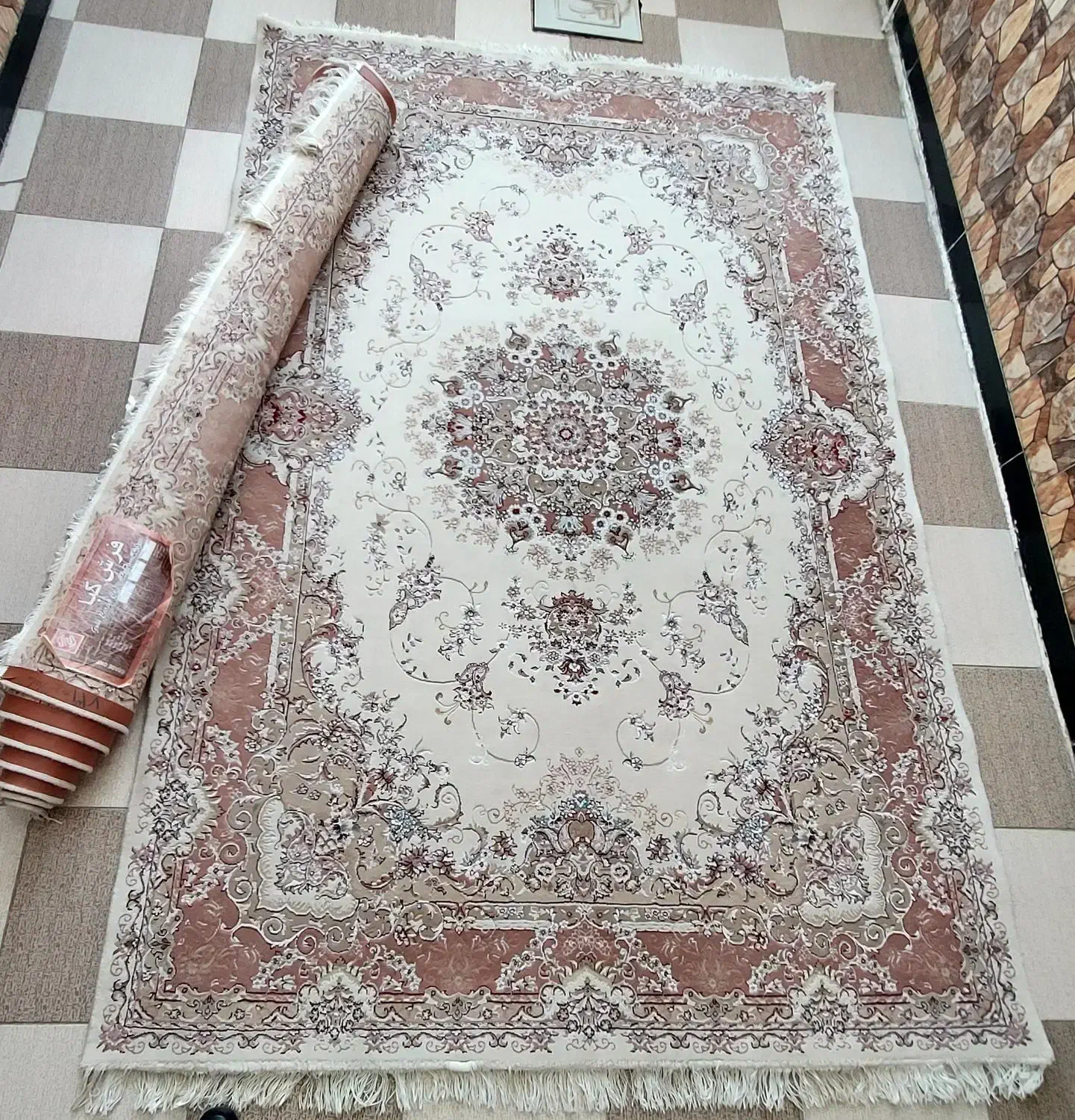 فرش ۶متری (۳×۲) ۲ قطعه|فرش|مهاباد (آذربایجان غربی), |دیوار