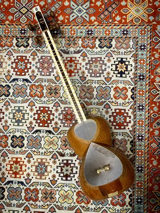 تار حرفه ای مهر کیوان بامید حق(قسطی)|سازهای سنتی|رشت, گلسار|دیوار