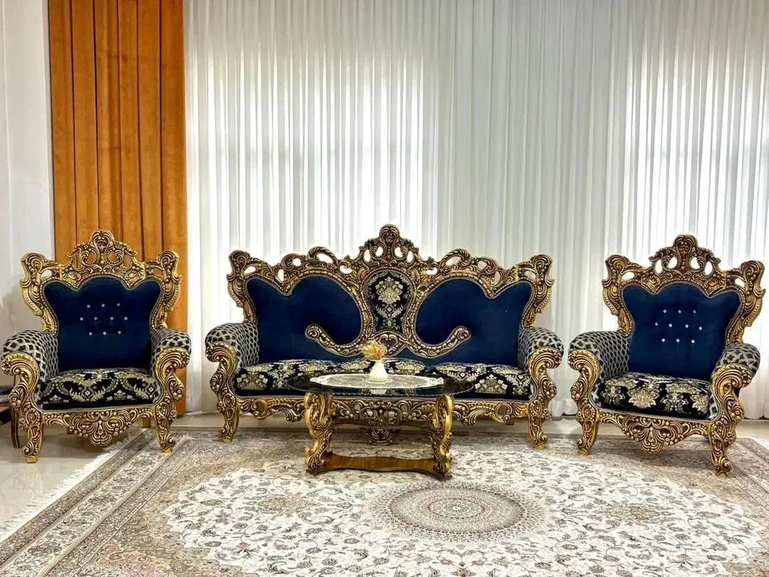 مبلمان ۹ نفره استیل|مبلمان خانگی و میز عسلی|آشخانه, |دیوار