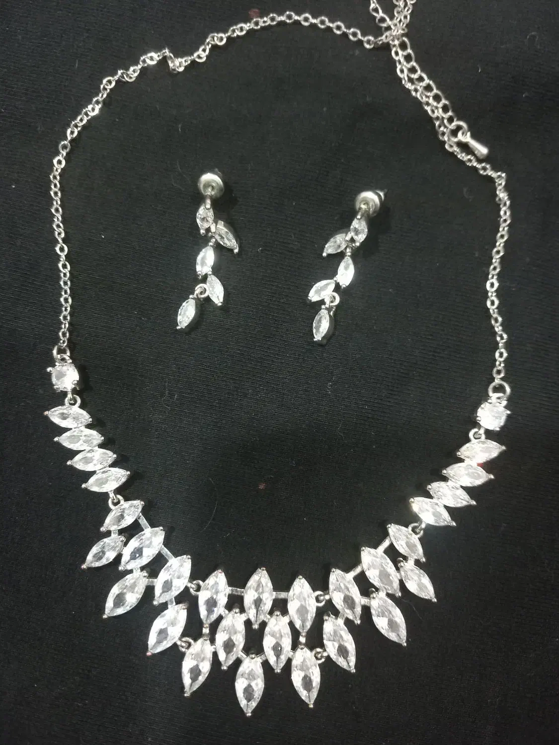 سرویس گردنبند گوشواره نقره مجلسی|بدلیجات|کردکوی, |دیوار