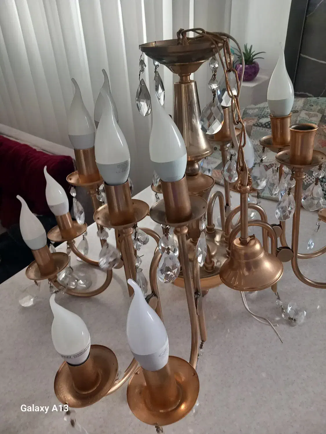 دوعددلوستر ۱۶شعله|لوستر و چراغ آویز|همدان, |دیوار