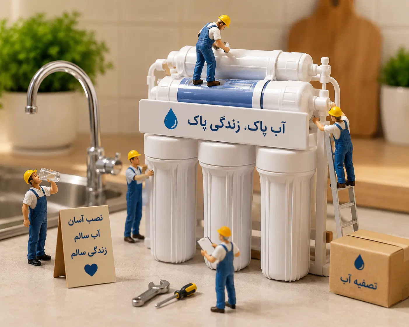 دستگاه تصفیه آب خانگی قیمت مناسب نصب رایگان|آبسردکن و تصفیه آب|تهران, پونک|دیوار