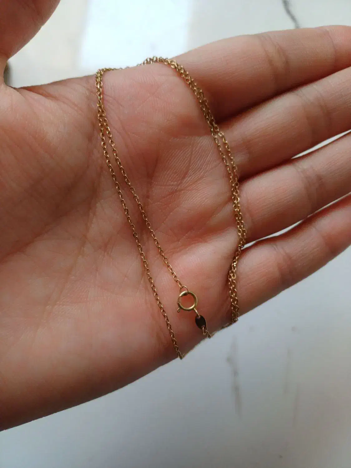 پلاک زنجیر طلا|جواهرات|دورود, |دیوار