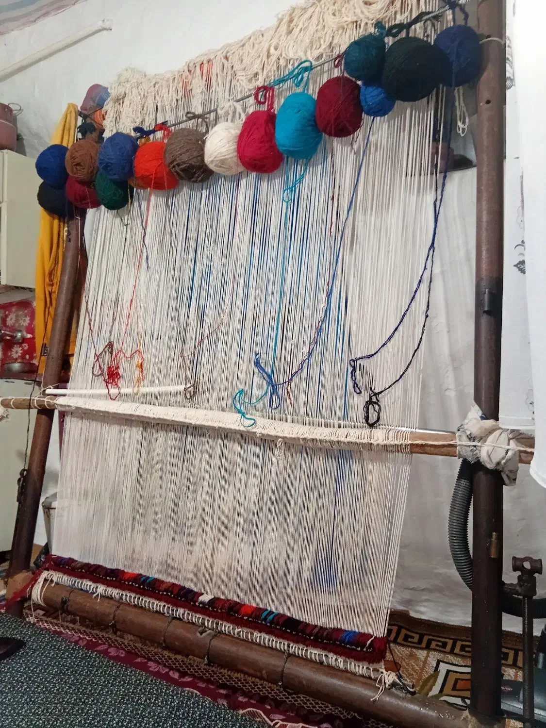 فرش روستایی خوشگل وتمیز|فرش|سجاس رود, |دیوار