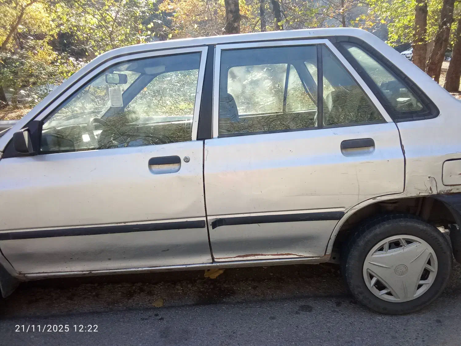 پراید مدل 89رنگ نقره ای تک گانه|خودرو سواری و وانت|گالیکش, |دیوار