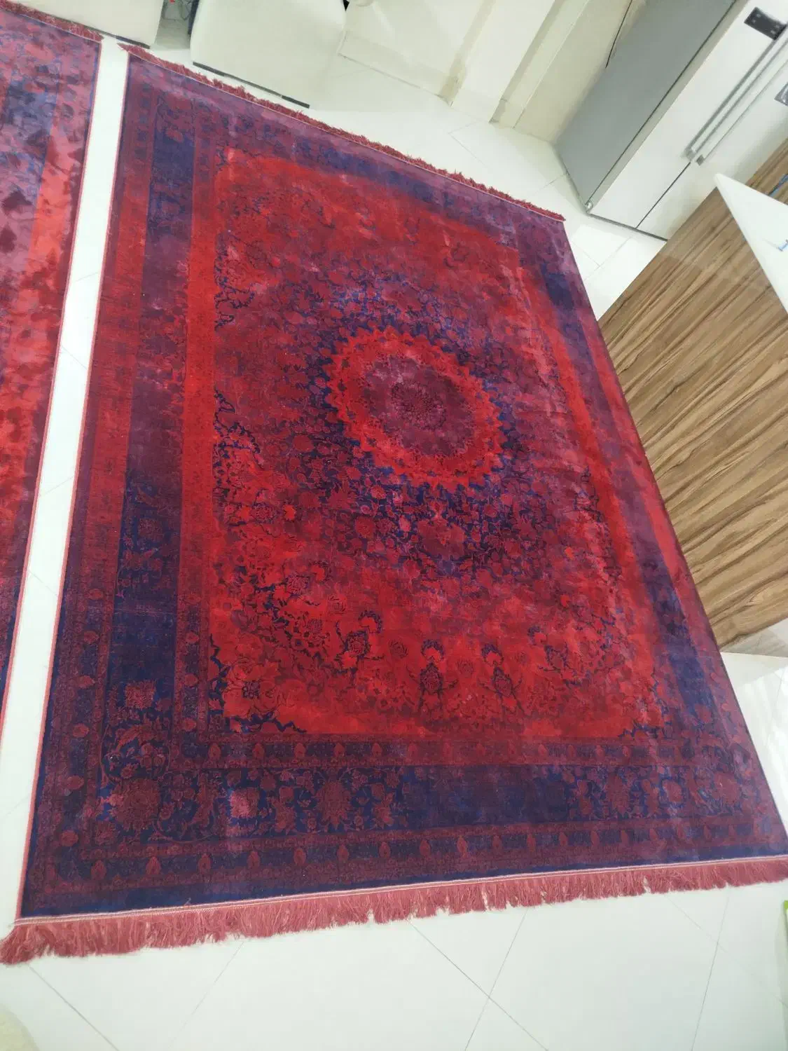 فرش قرمزلاکی درحدنو|فرش|تهران, شهرک طالقانی|دیوار