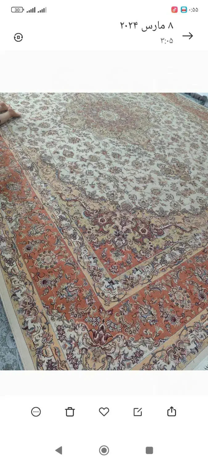 فرش 12 متری تمیز|فرش|اهواز, بهارستان|دیوار