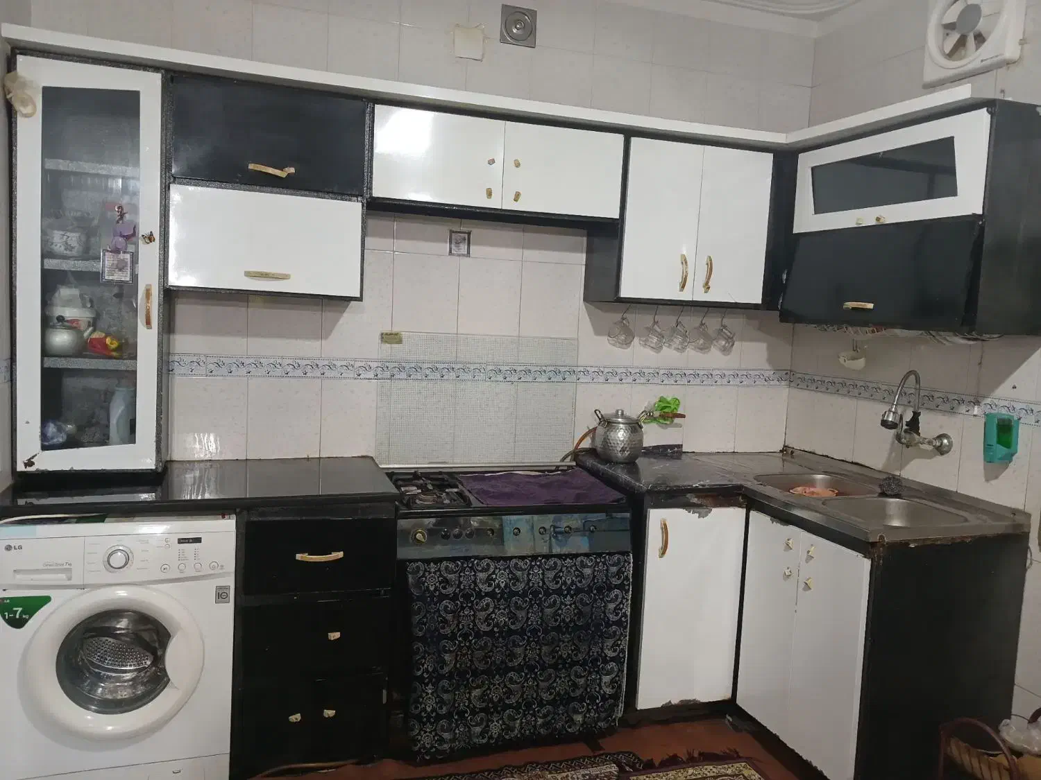 کابینت کار کرده|آب‌چکان و نظم‌دهنده ظروف|آق قلا, |دیوار