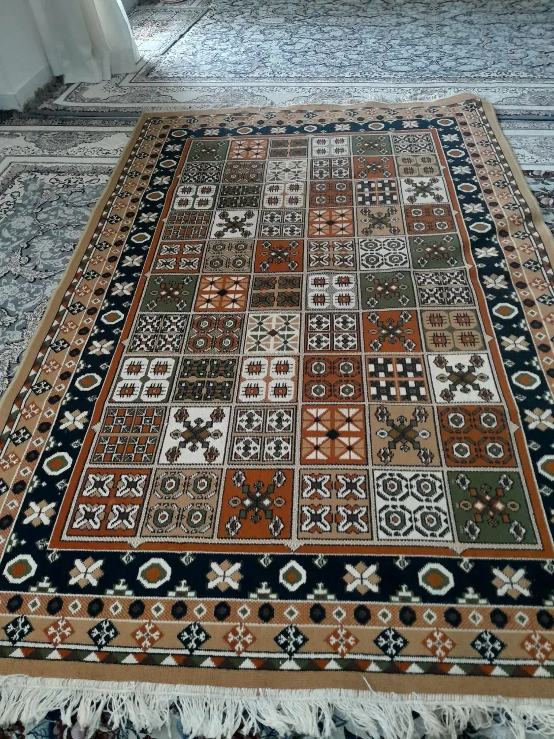 گلیم|گلیم، جاجیم، گبه|گرگان, |دیوار