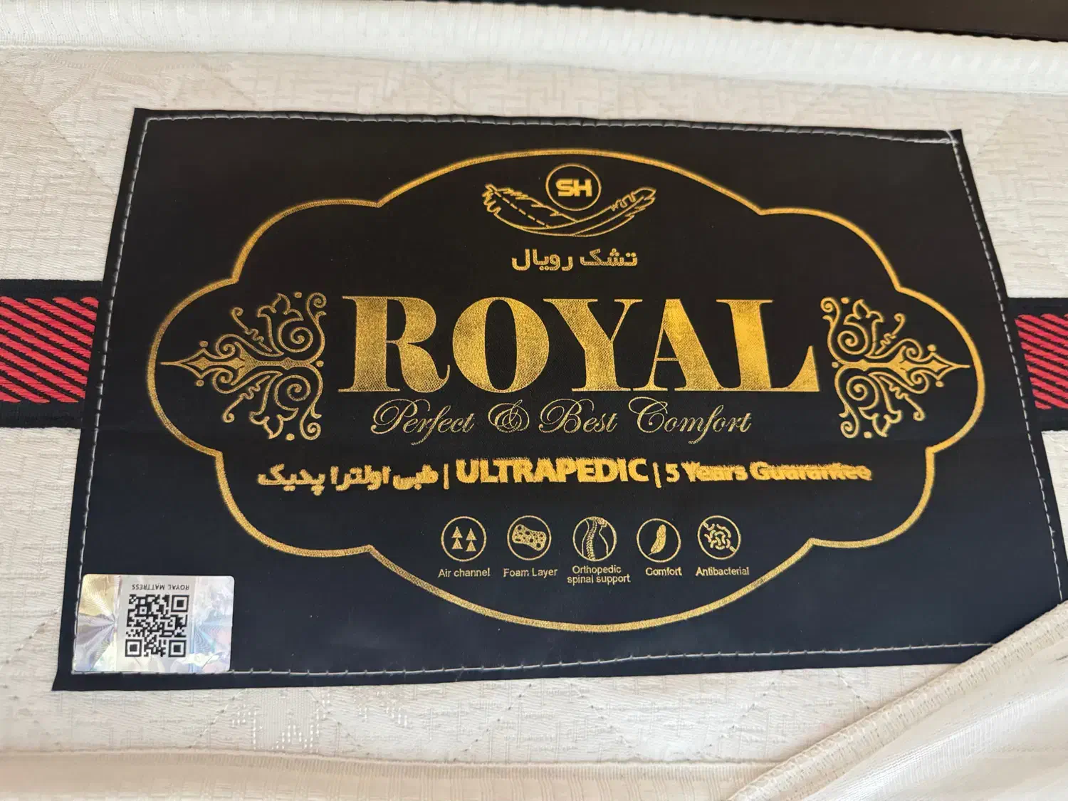 سرویس خواب دو نفره با تشک نو|تخت و سرویس خواب|رودهن, |دیوار