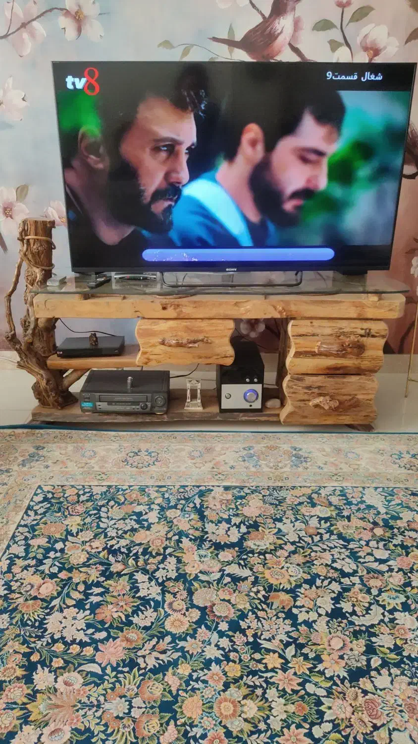 مبل ۹ نفره چوب راش ،میزتلویزیون و میزنهارخوری|مبلمان خانگی و میز عسلی|تهران, والفجر (افسریه)|دیوار