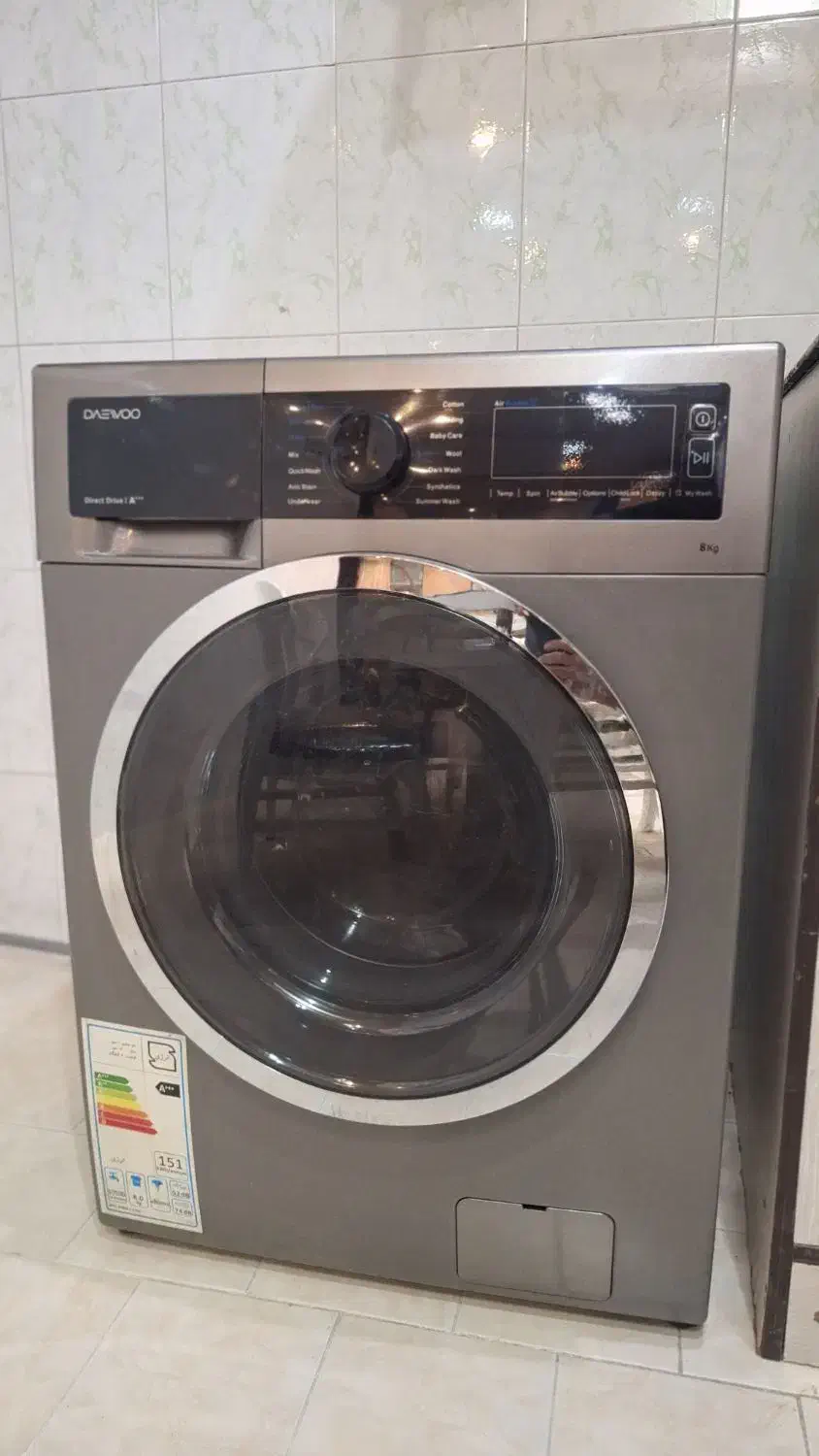 لباسشویی دوو اصل ۸ کیلویی|ماشین لباسشویی و خشک‌کن لباس|شاهین‌شهر, نظامی|دیوار